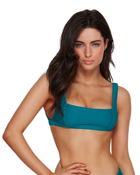 Billabong Tanlines Square Bikini Top Lagoon Surfstitch