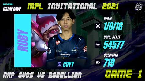 Tagalog Rebellion Vs Nxp Evos Game Mpl Invitational Day