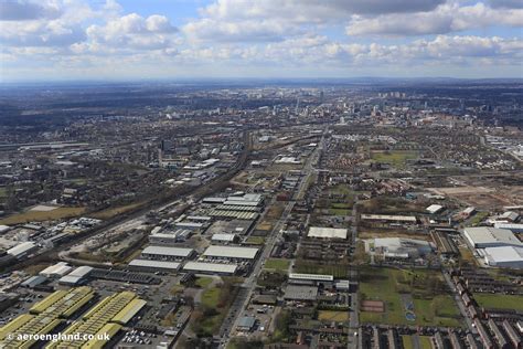 aeroengland | aerial photograph of Openshaw East Manchester looking ...