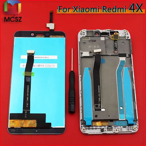 For Xiaomi Redmi 4X LCD Display With Frame Screen Touch Panel Redmi 4X