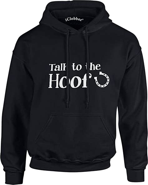 Iclobber Talk To The Hoof Womens Hoodie Girls Horse Riding Pony Hoody