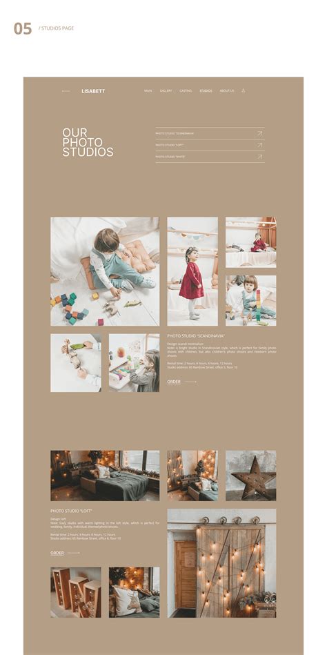 Kids Model Agency Website on Behance