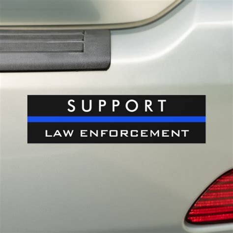 Support Law Enforcement Bumper Sticker Zazzle