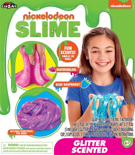 Slime Foam Toys Games Nickelodeon Rainbow Glitter Kit By Cra Z Art