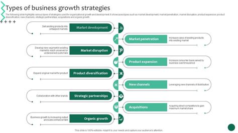 Types Of Business Growth Strategies Business Growth And Success Strategic Guide Strategy Ss