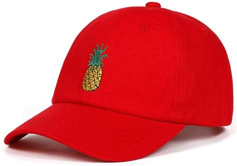 Ananas Stickerei Baseball Cap Baumwolle Hipster Hut Obst Ananas