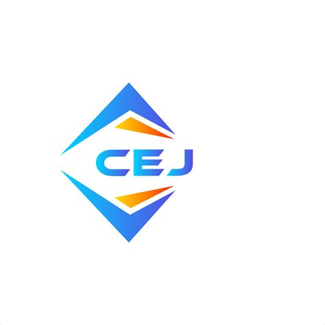 CEJ abstract technology logo design on white background. CEJ creative ...