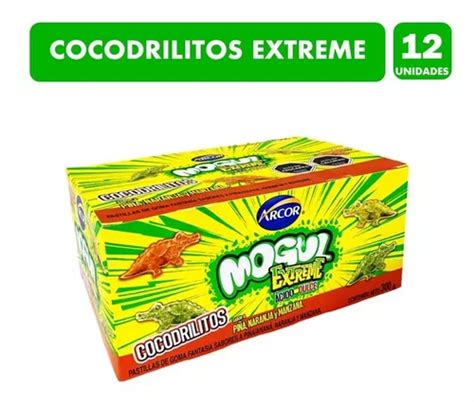 Caja Gomitas Arcor Mogul Extreme Cocodrilitos Caja Un Cuotas