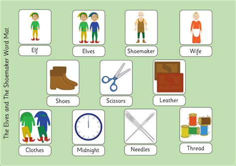 The Elves And The Shoemaker Word Mat Free Early Years And Primary