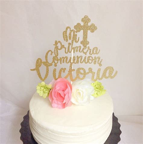 Mi Primera Comunion Cake Topper Topper My First Communion Para Pastel