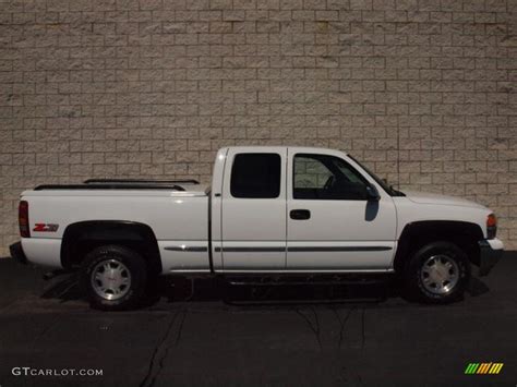 2000 Summit White Gmc Sierra 1500 Sle Extended Cab 4x4 64228297 Photo