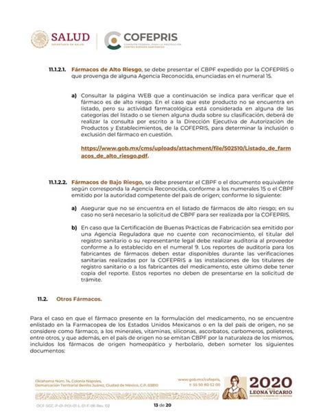 Criterios De Certificaci N Gmp Cofepris Pdf