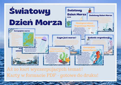 Wiatowy Dzie Morza Gazetka Szkolna Kart