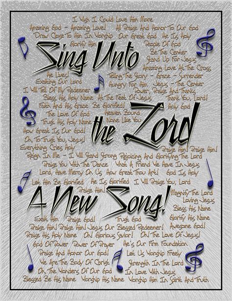 Sing Unto The Lord A New Song Digital Art by Carolyn Marshall - Fine Art America