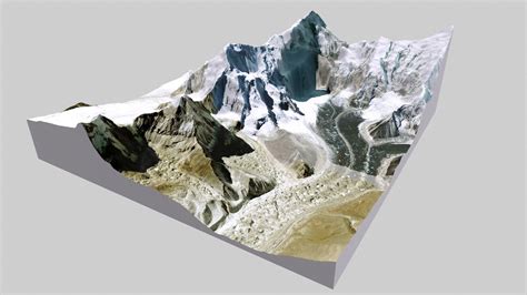 Mountain landscape Chomolungma 3D model | CGTrader