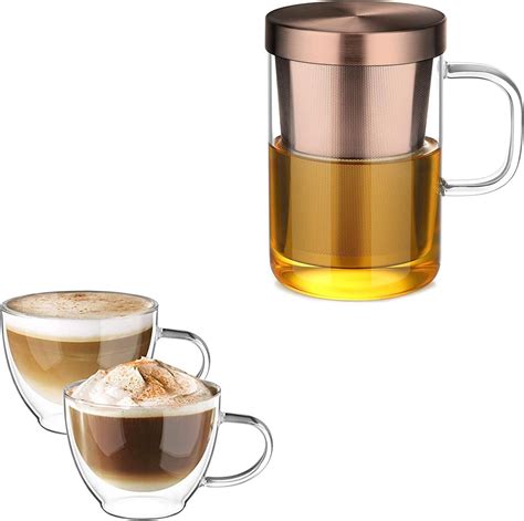 Ecooe 12oz Double Walled Glass Latte Cappuccino Malaysia Ubuy