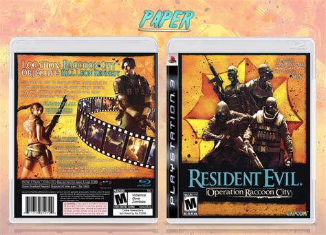 Resident Evil Operation Racoon City PlayStation 3 Box Art Cover By Paper