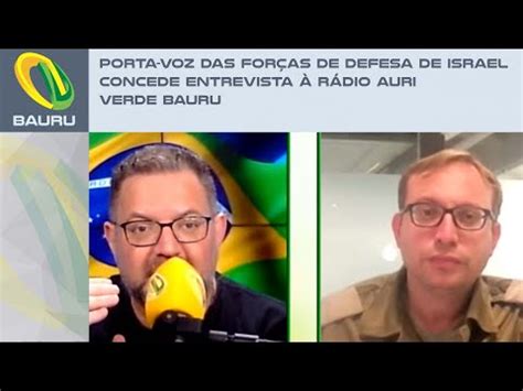 Porta voz das Forças de Defesa de Israel concede entrevista à Rádio