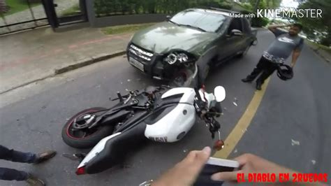 Choques Y Caidas De Moto Motorcycle Accident Parte 1 YouTube