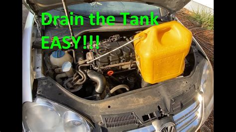 How To Drain Your Fuel Tank Mk Vw Jetta Tdi Volkswagen