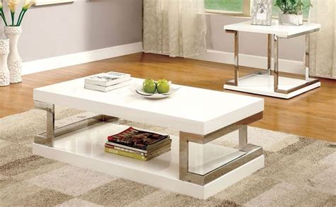 Clearance | Meda CM4486 Modern Coffee Table Set | Free Delivery