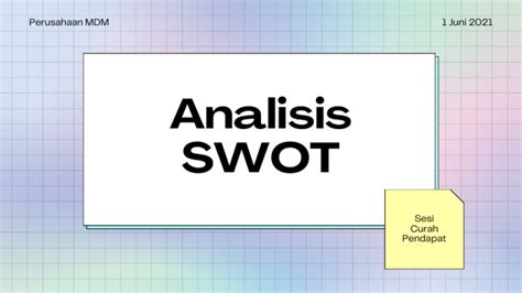 Contoh Presentasi Analisis Swot Pdf