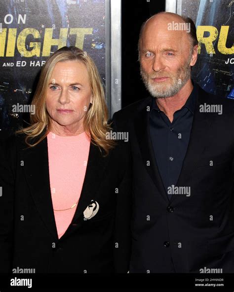 Amy Madigan and Ed Harris attending the premiere of "Run All Night" in ...