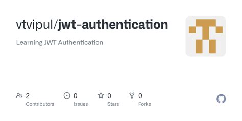 Github Vtvipul Jwt Authentication Learning Jwt Authentication