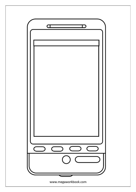 Free Printable Cell Phone Coloring Pages