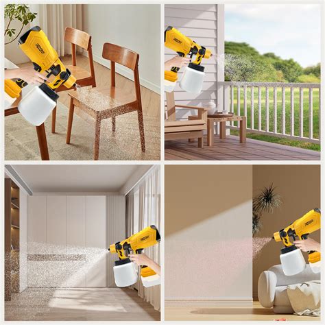 Snapklik Cordless Paint Sprayer For DeWALT Battery Portable HVLP