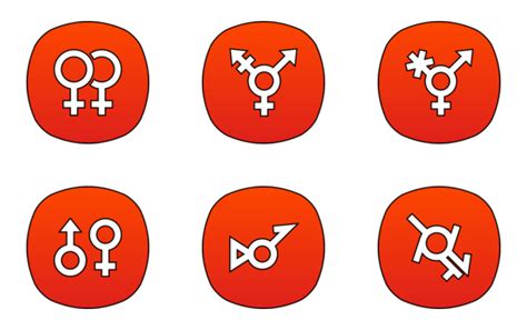 Gender Icon Pack Gradient Lineal Color 40 Svg Icons