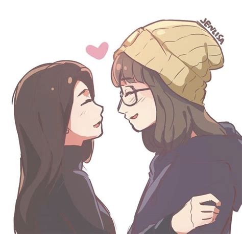 By Blink Draws Jenlisa Fanart Anime Girlxgirl Cute Lesbian Couples