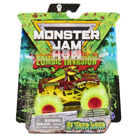 Monster Jam, Official Zombie Invasion El Toro Loco Die-Cast Monster Truck, 1:64 Scale - Walmart.com