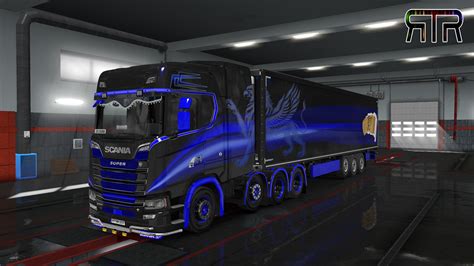 Griffin Combo Blue For Scania Next Gen And Krone Coolliner