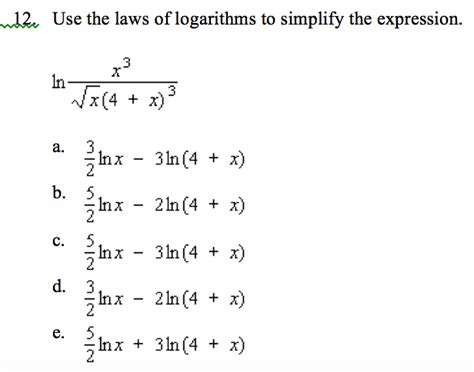 How To Simplify Ln Expressions