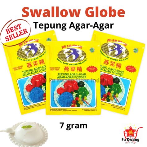 Jual Agar Swallow Globe Plain Tepung Agar Agar Powder Rumput Laut