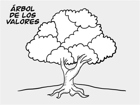 Árbol De Los Valores Dibujo 213 Dibujalia