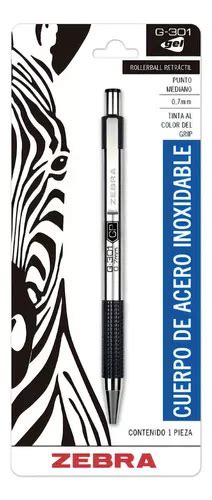 Caneta De Gel Retr Til Zebra De Alum Nio Rollerball De Mm Cor De