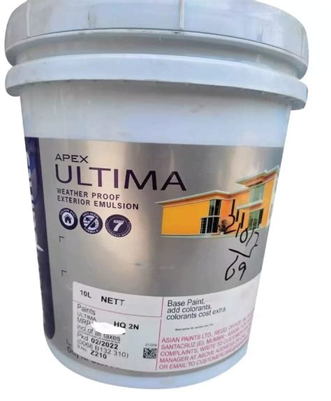 Asian Paints Apex Ultima, 1 ltr at ₹ 4000/litre in Chittoor | ID ...