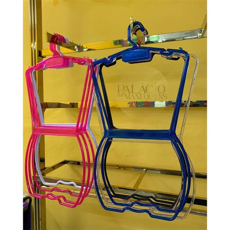 KIT Cabide Silhueta Adulto Corpinho Expositor Organizadora Para Biquínis Roupas Lingerie