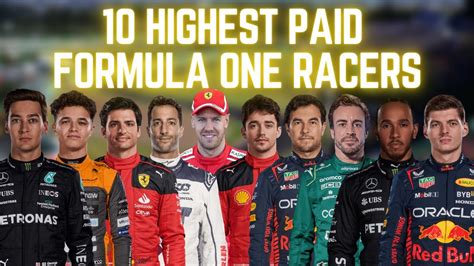 Top 10 Highest Paid Formula One Racers 2023 YouTube