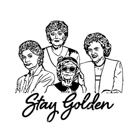 Golden Girls Silhouette SVG