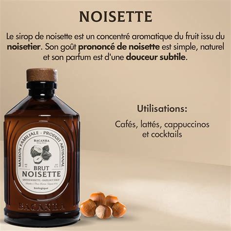 Sirops Brut Pour Le Caf Noisette Vanille Caramel X Ml Bi