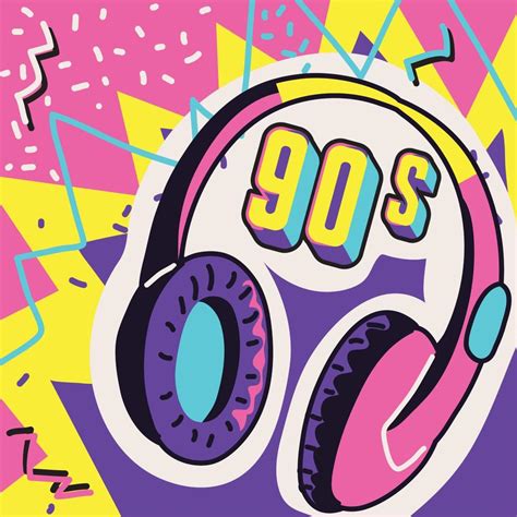 90s Music Headphones 11202610 Vector Art At Vecteezy