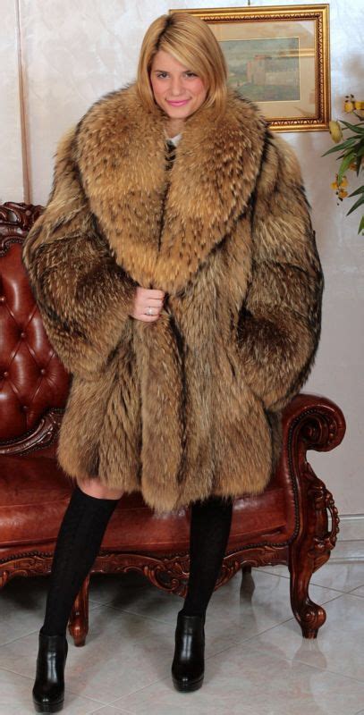 Finnish Raccoon Fur Coat Raccoon Fur Coat Fur Coat Fur Street Style