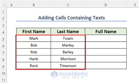 How To Add Multiple Cells In Excel 7 Easy Ways Exceldemy