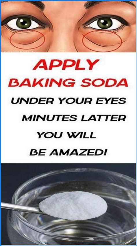 Apply Baking Soda Under Your Eyes Baking Soda Shampoo Baking Soda