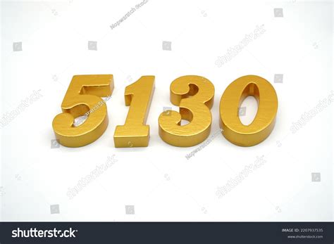 number   goldpainted teak  stock photo  shutterstock