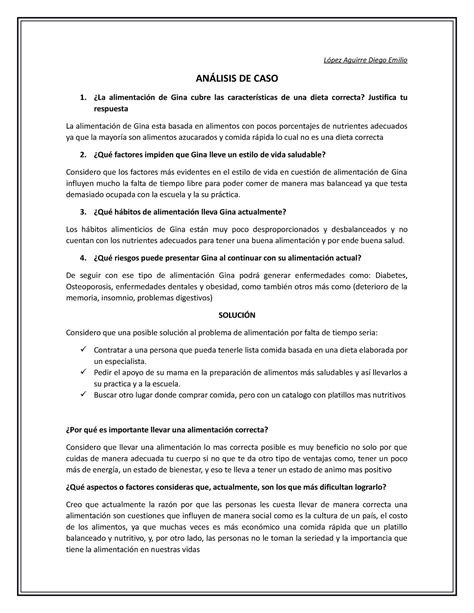 A3 DELA Actividad 3 López Aguirre Diego Emilio ANÁLISIS DE CASO La