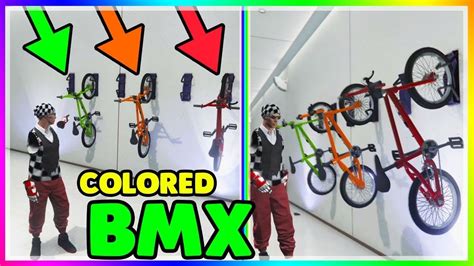 Colored Bmx Bike Glitch Gta Online How To Get Colored Bmx Bikes